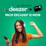 Deezer Premium + Carte Fnac+ 1 an à 60€ [Terminé]