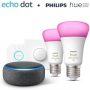 Echo Dot + 2 ampoules Philips Hue White E27 à 29,99€, Echo Dot + Philips Hue Colour Starter Kit E27 à 99,99€, etc. [Terminé]